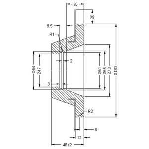 Einbaustrahler A-158526 7 x 1 x 7 cm