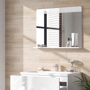 Miroir mural Izan 41516 Blanc brillant - Largeur : 81 cm