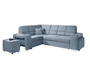 Ecksofa WAKI Blau - Ecke davorstehend links