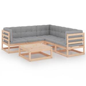 Gartenmöbel-Set (6-teilig) 3009918 Braun - Massivholz - Holzart/Dekor - 70 x 30 x 70 cm