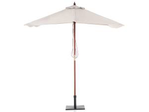 Parasol droit FLAMENCO Beige - Crème - Chêne foncé