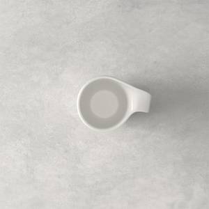 Mokka- und Espressotasse Flow Weiß - Porzellan - 7 x 6 x 9 cm