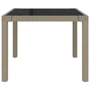 Gartentisch 3011479 Beige - Metall - Kunststoff - Polyrattan - 90 x 75 x 90 cm