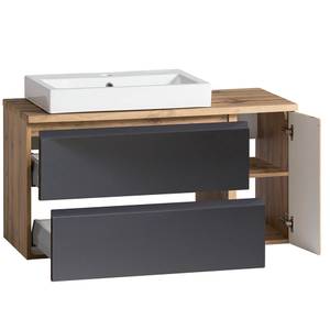 Badmöbel Set VASTO-GREY (3-tlg.) Braun - Holzwerkstoff - 185 x 200 x 47 cm