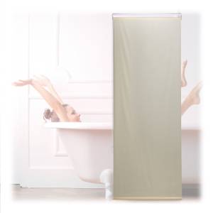 Store de baignoire beige Largeur : 60 cm