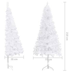 Künstlicher Weihnachtsbaum 3009453-1 Braun - Gold - Weiß - Kunststoff - 75 x 210 x 75 cm