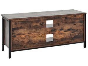 Meuble TV VILSECK Noir - Marron - Bois manufacturé - 110 x 50 x 40 cm