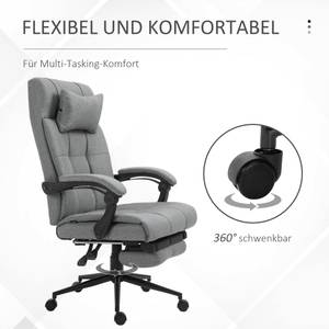 Bürostuhl 921-282GY Grau - Textil - 70 x 124 x 66 cm