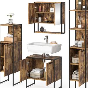 Salle de bain Fyrk vieux bois (4 élém.) Imitation chêne rustique