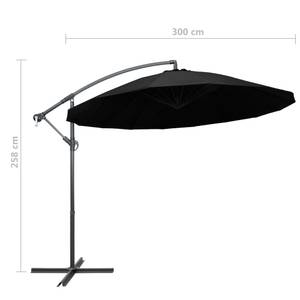 Parasol 3001628 Noir - Métal - Textile - 300 x 258 x 300 cm