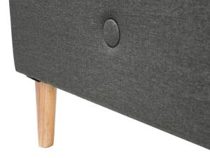 Doppelbett RENNES Dunkelgrau - Grau - Eiche Hell - 151 x 112 cm