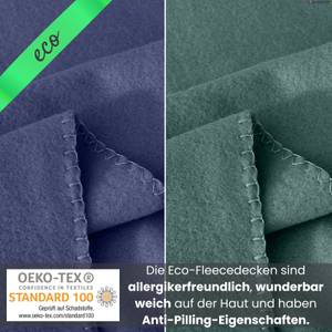 Fleecedecke eco-line 100% recycelt Blau