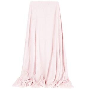 Decke 200x220 cm Wohndecke Tagesdecke Pink - Textil - 200 x 220 x 2 cm