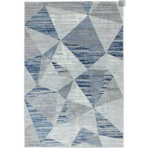 Tapis de salon moderne design BLOCKS Bleu - 160 x 230 cm