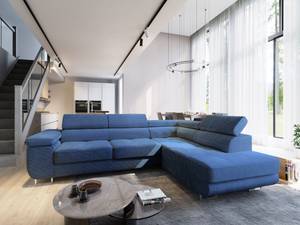 Ecksofa APIRO R-S Blau - Ecke davorstehend rechts