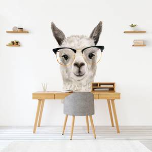 Hippes Lama mit Brille I 244 x 244 cm