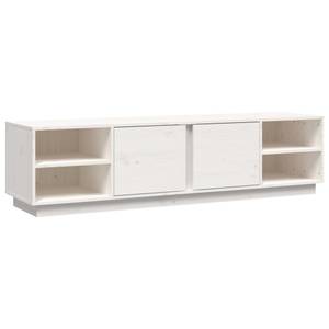 TV-Schrank D667 Weiß - Massivholz - 40 x 40 x 156 cm