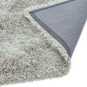 Getufteter Shaggy-Teppich FLOOD Silber - 100 x 150 cm