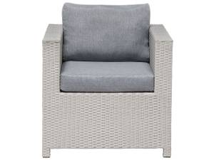 Set de jardin MILANO Gris - Polyrotin - 140 x 69 x 75 cm