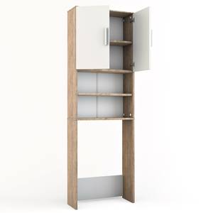 Waschmaschinenschrank  30400 Braun - Weiß