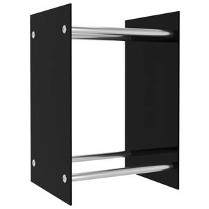 Kaminholzregal 3002580 Schwarz - Glas - Metall - 35 x 60 x 40 cm