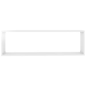 Étagère murale (lot de 4) 3016486-3 Blanc brillant - 100 x 30 x 15 cm - Nombre de pièces dans le lot : 4