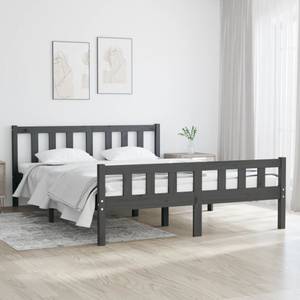 Bettgestell-K-2054 Grau - Holzwerkstoff - 146 x 70 x 196 cm