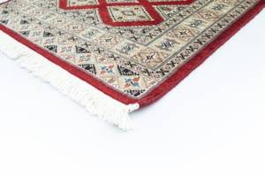 Pakistan Teppich - 93 x 63 cm - rot Rot - Kunststoff - 63 x 1 x 93 cm