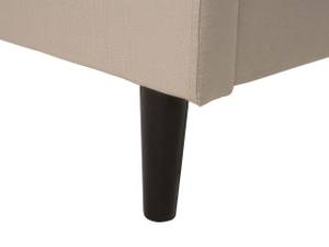 Lit double COLMAR Beige - Chêne foncé - Largeur : 150 cm