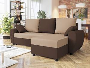 Ecksofa Fiona Beige - Braun