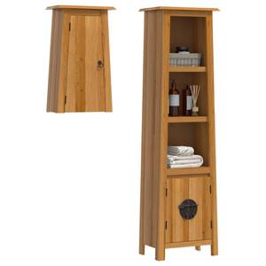 Badmöbel Set 3223460 (2-teilig) Braun - Massivholz - Holzart/Dekor - 48 x 170 x 32 cm