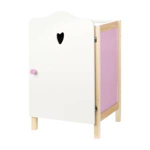 Puppenkleiderschrank Scarlett Weiß - Holzwerkstoff - 30 x 52 x 26 cm