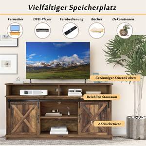 TV-Schrank Retro-industriellerStil Ⅷ Braun - 148 x 78 cm