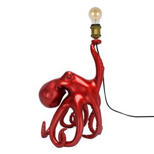 Lampe Krake Rot - Kunststoff - 32 x 53 x 28 cm