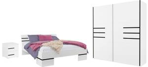 Schlafzimmer-Set VIOLLA 4-teilig Weiß - Holzwerkstoff - 459 x 210 x 217 cm