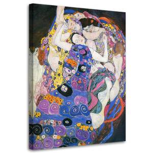 Wandbild Gustav Klimt - Die Jungfrauen 70 x 100 cm