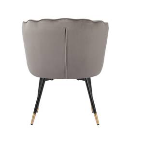 Fauteuil coquillage CALLISTA Gris - Textile - 65 x 80 x 65 cm