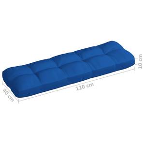 Coussin de palette 3005776-1 Bleu nuit - Profondeur : 120 cm