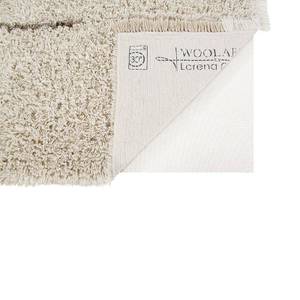 Langflorteppich aus Wolle Beige - Echtfell - Textil - 170 x 5 x 240 cm