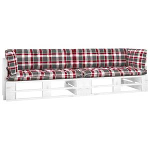 Palettensofa 3016503-3 (2-teilig) Rot - Weiß