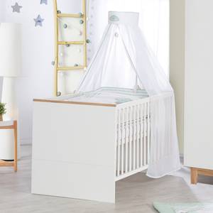 Lit bébé évolutif Finn Blanc - Bois manufacturé - 76 x 83 x 144 cm