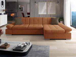 Ecksofa Malwi Orange - Ecke davorstehend rechts