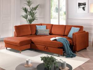 Canapé d'Angle Convertible - BROOKE Orange