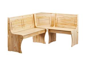 Banc d'angle groupe Tidor Marron - Bois massif - 171 x 85 x 49 cm