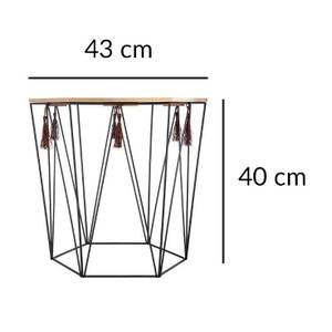 Beistelltisch JJ3348 Beige - Holzwerkstoff - 43 x 40 x 38 cm