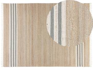 Teppich MIRZA Beige - Creme - Grau - Petrol - Weiß - 160 x 160 x 230 cm