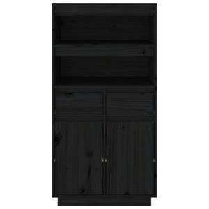 Highboard DE2398 Schwarz - Massivholz - 40 x 117 x 60 cm