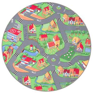 Kinder Spiel Teppich Little Village Rund 160 x 160 cm