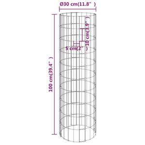 Lit surélevé à gabion 3013582 (lot de 3) Hauteur : 100 cm