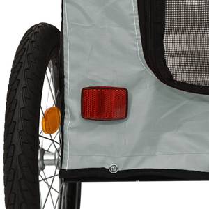 Remorque vélo pour chien 3028770-1 Noir - Gris - 64 x 66 x 125 cm